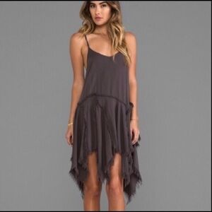 Free people hi lo high low asymmetrical dress